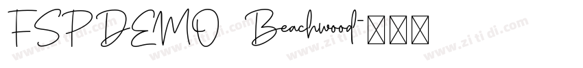 FSP DEMO   Beachwood字体转换